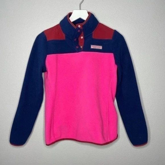 Vineyard Vines Colorblock Fleece Sweatshirt - Picture 2 of 3